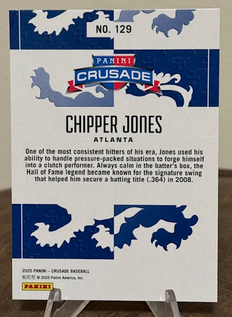 2025 Panini Crusade Baseball CHIPPER JONES Silver #129