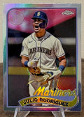 2024 Topps Chrome Baseball JULIO RODRIGUEZ 1989 Topps 35th Anniversary #89CB-6