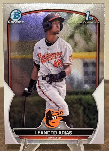 2023 Bowman Baseball LEANDRO ARIAS 1st Chrome Prospect #BCP-84