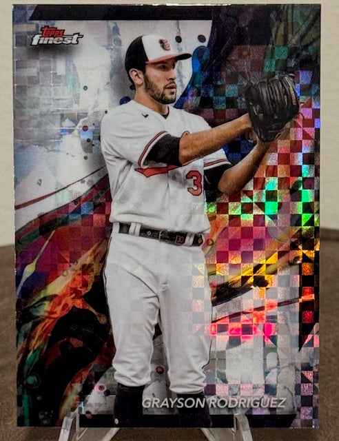 2024 Topps Finest Baseball GRAYSON RODRIGUEZ Checkerboard Refractor #19