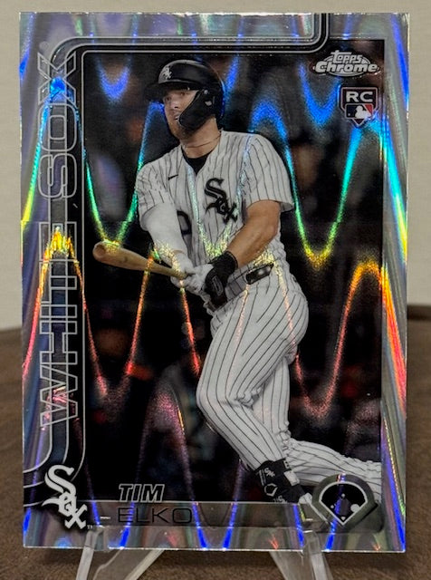 2025 Topps Chrome Update Baseball TIM ELKO RC RayWave Refractor #USC79