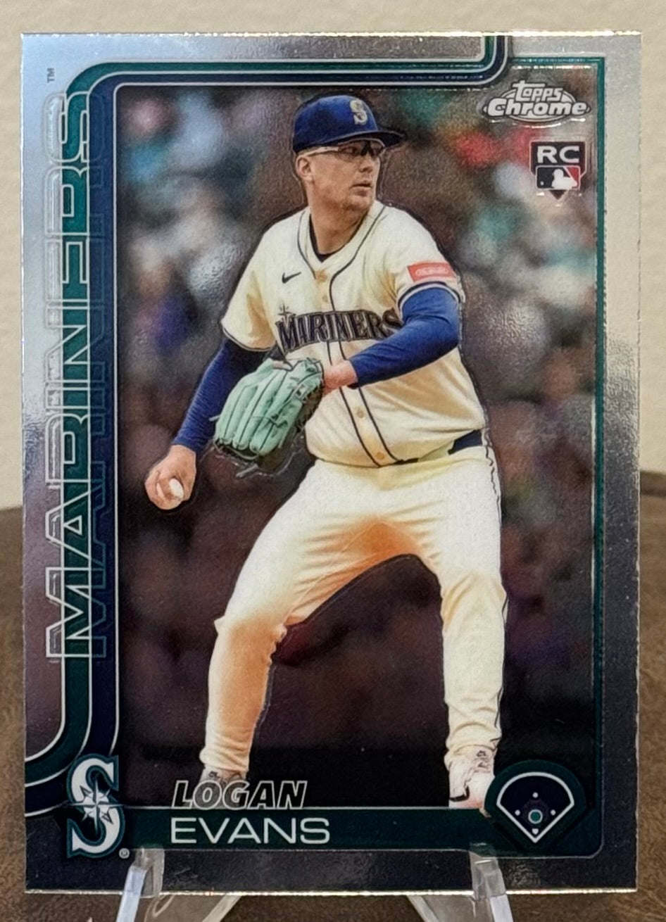 2025 Topps Chrome Update Baseball LOGAN EVANS RC #USC194