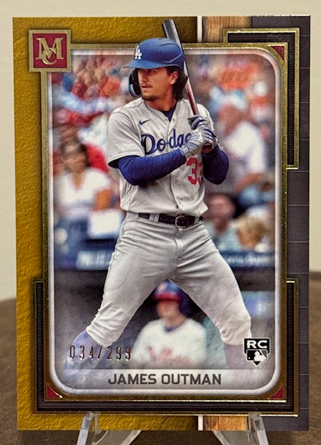 2023 Topps Museum Collection Baseball JAMES OUTMAN RC Gold #23