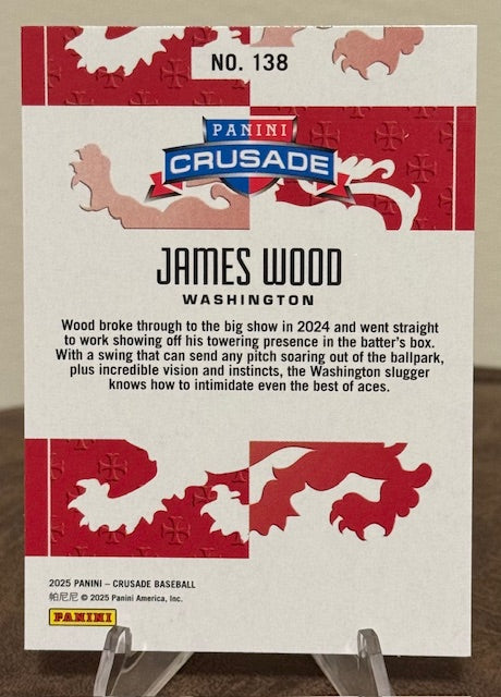 2025 Panini Crusade Baseball JAMES WOOD Silver #138