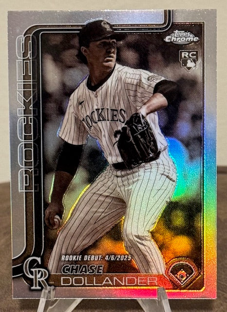 2025 Topps Chrome Update Baseball CHASE DOLLANDER RC Rookie Debut Sepia Refractor #USC175