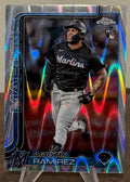 2025 Topps Chrome Update Baseball AGUSTIN RAMIREZ RC RayWave Refractor #USC200