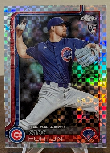 2025 Topps Chrome Update Baseball CADE HORTON RC Rookie Debut X-Fractor #USC102