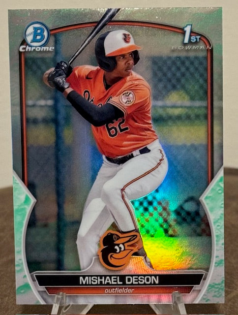 2023 Bowman Baseball MISHAEL DESON 1st Chrome Prospect Lunar Glow Refractor #BCP-7