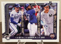 2025 Topps Series One Baseball BOBBY WITT JR., VLADIMIR GUERRERO JR., AARON JUDGE League Leaders #345