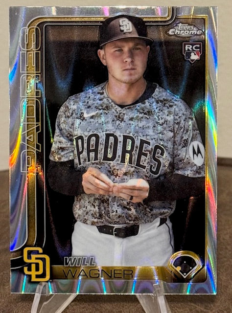 2025 Topps Chrome Update Baseball WILL WAGNER RC RayWave Refractor #USC111