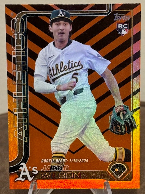 2025 Topps Update Series Baseball JACOB WILSON RC Rookie Debut Holiday Foil #US180