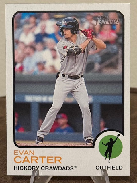2022 Topps Heritage Minor League Baseball EVAN CARTER #71