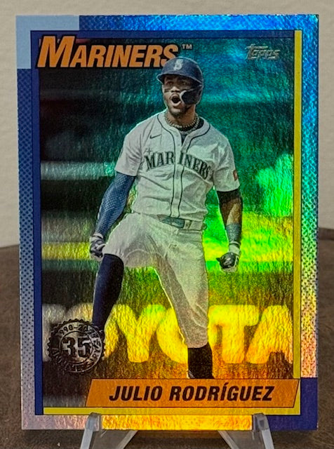 2025 Topps Update Baseball JULIO RODRIGUEZ 1990 Topps 35th Anniversary #U90-3
