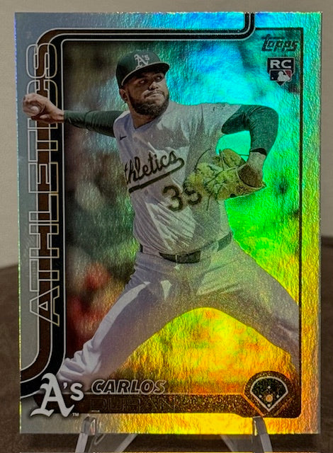 2025 Topps Update Series Baseball CARLOS DURAN RC Rainbow Foil #US104