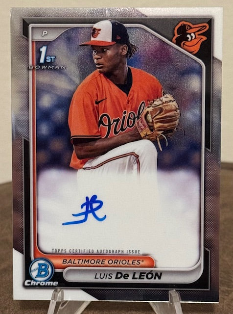 2024 Bowman Chrome Baseball LUIS DE LEON 1st Prospect Autograph #CPA-LDL
