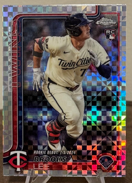 2025 Topps Chrome Update Baseball BROOKS LEE RC Rookie Debut X-Fractor #USC6