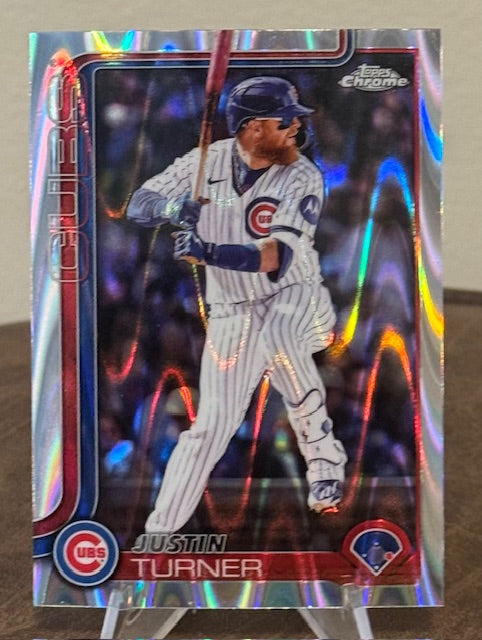 2025 Topps Chrome Update Baseball JUSTIN TURNER RayWave Refractor #USC170