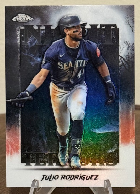 2025 Topps Chrome Update Baseball JULIO RODRIGUEZ Night Terrors #NT-15