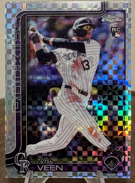 2025 Topps Chrome Update Baseball ZAC VEEN RC X-Fractor #USC28