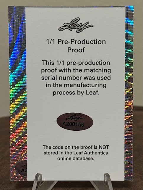 2023 Leaf Metal Baseball ABIMELEC ORTIZ Noble Autograph Purple Wave 1/1 Pre-Production Proof