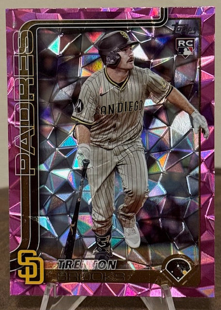 2025 Topps Update Series Baseball TRENTON BROOKS RC Pink Diamante Foil #US78