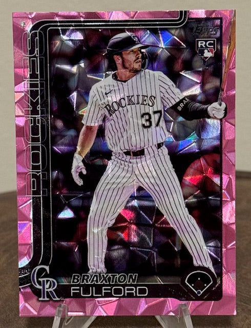 2025 Topps Update Series Baseball BRAXTON FULFORD RC Pink Diamante Foil #US123