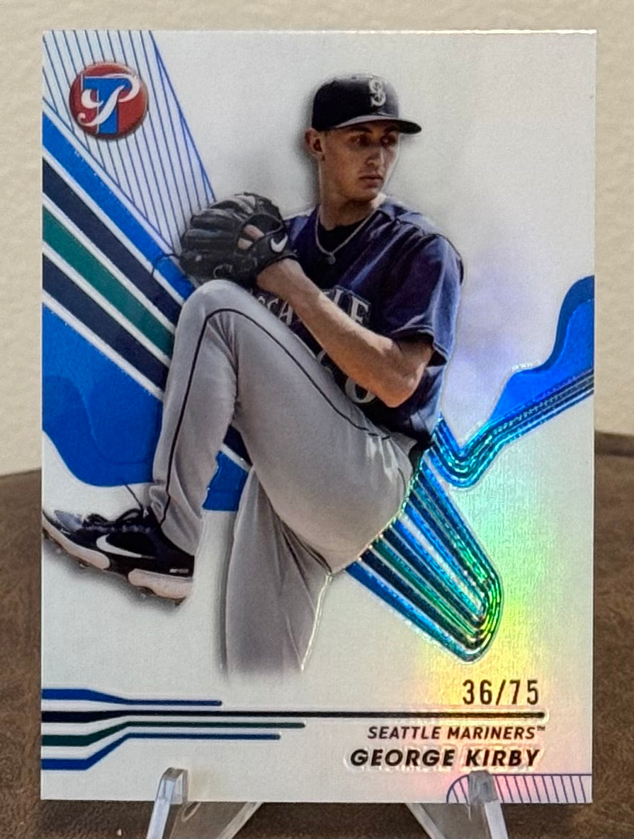 2024 Topps Pristine Baseball GEORGE KIRBY Blue Refractor #222