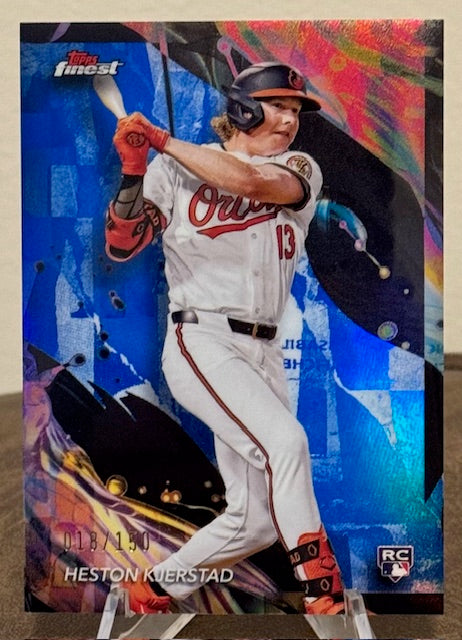 2024 Topps Finest Baseball HESTON KJERSTAD RC Uncommon Blue Refractor #139