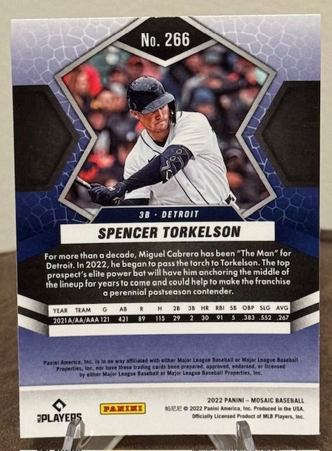 2022 Panini Mosaic Baseball SPENCER TORKELSON RC #266