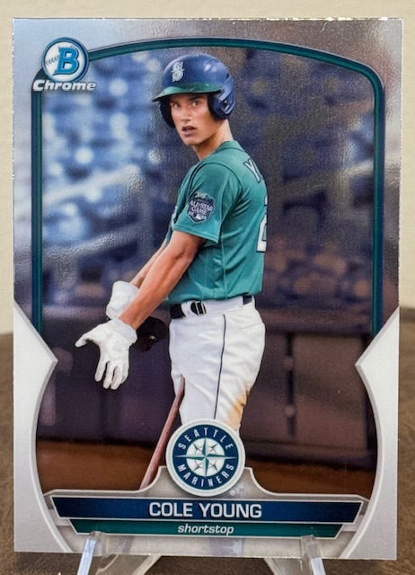 2023 Bowman Baseball COLE YOUNG Chrome Prospect #BCP-9