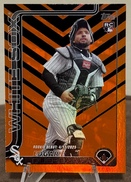 2025 Topps Update Series Baseball EDGAR QUERO RC Rookie Debut Holiday Foil #US325