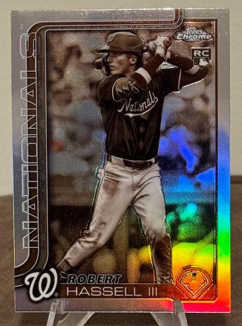 2025 Topps Chrome Update Baseball ROBERT HASSELL III RC Sepia Refractor #USC154