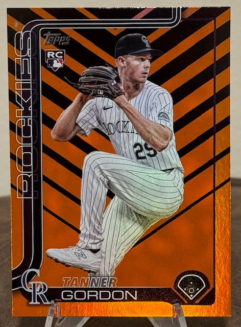 2025 Topps Update Series Baseball TANNER GORDON RC Holiday Foil #US8