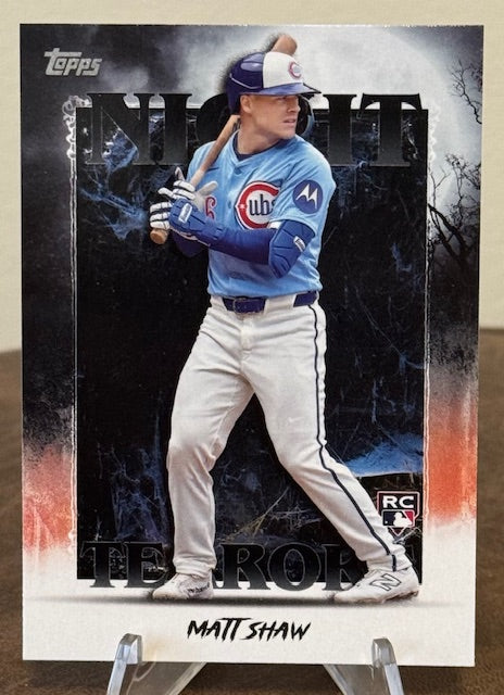 2025 Topps Update Baseball MATT SHAW RC Night Terrors #NT-20