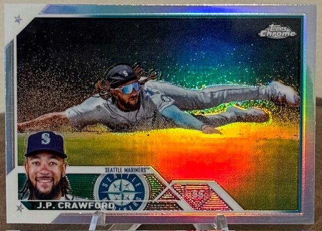 2023 Topps Chrome Baseball J.P. CRAWFORD Refractor #156