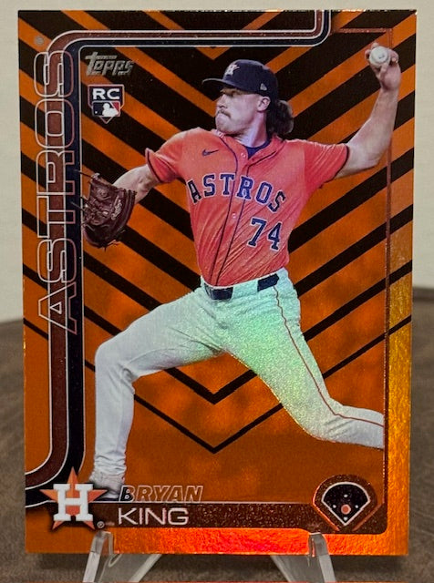 2025 Topps Update Series Baseball BRYAN KING RC Holiday Foil #US183