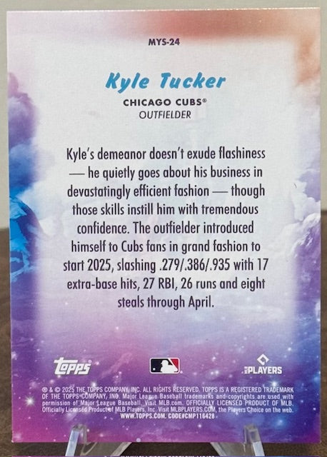 2025 Topps Update Baseball KYLE TUCKER Mystical #MYS-24