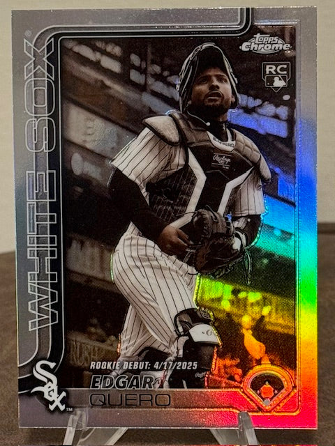 2025 Topps Chrome Update Baseball EDGAR QUERO RC Rookie Debut Sepia Refractor #USC169