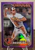 2024 Topps Chrome Baseball JORDAN WESTBURG RC Purple Refractor #277