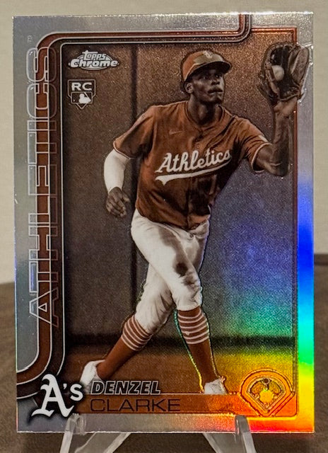 2025 Topps Chrome Update Baseball DENZEL CLARKE RC Sepia Refractor #USC15