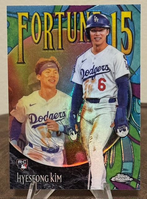 2025 Topps Chrome Update Baseball HYESEONG KIM RC Fortune 15 #F15-14