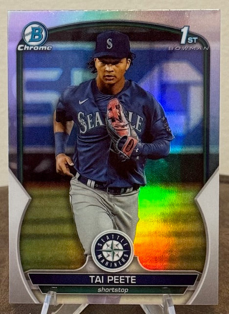 2023 Bowman Draft Baseball TAI PEETE Chrome 1st Prospect Refractor #BDC-28