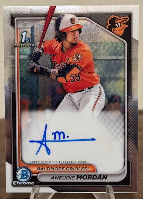 2024 Bowman Baseball ANEUDIS MORDAN 1st Chrome Prospect Autograph #CPA-AMO
