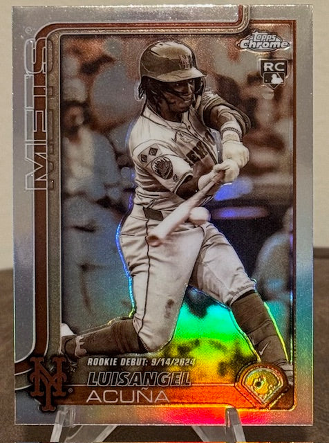 2025 Topps Chrome Update Baseball LUISANGEL ACUNA RC Rookie Debut Sepia Refractor #USC53