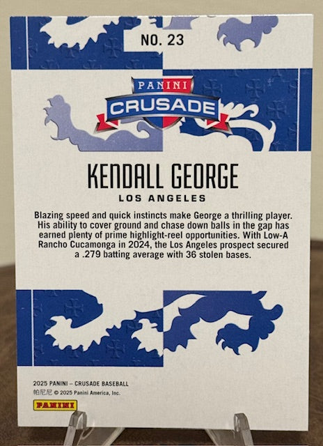 2025 Panini Crusade Baseball KENDALL GEORGE Silver #23