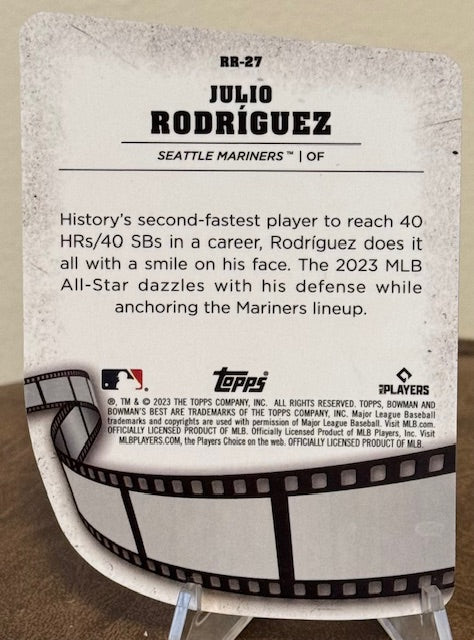 2023 Bowman's Best Baseball JULIO RODRIGUEZ Reel to Reel #RR27