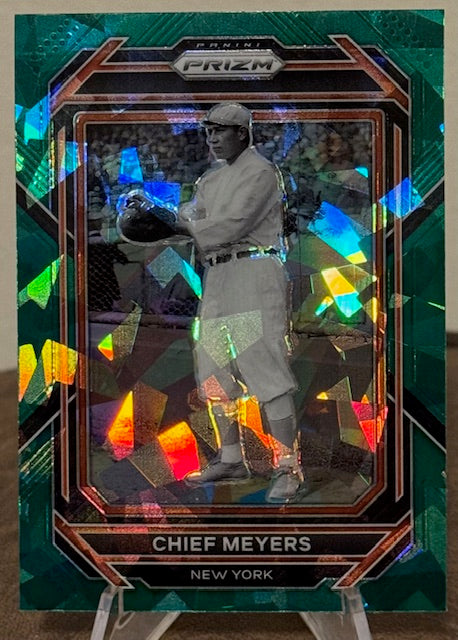 2023 Panini Prizm Baseball CHIEF MEYERS Green Ice Prizm #216