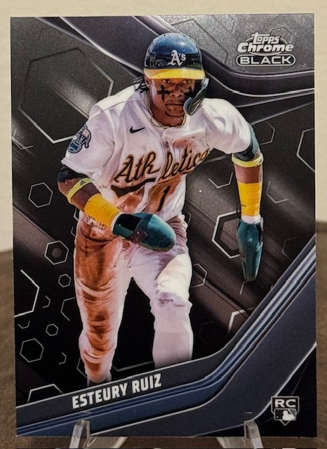 2023 Topps Chrome Black Baseball ESTEURY RUIZ RC #47