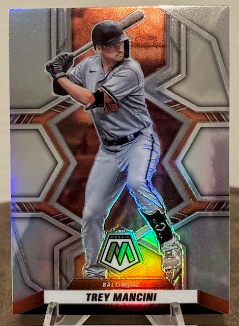 2022 Panini Mosaic Baseball TREY MANCINI Silver Holo Prizm #140