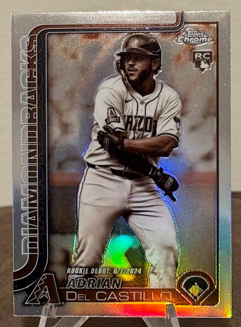 2025 Topps Chrome Update Baseball ADRIAN DEL CASTILLO RC Rookie Debut Sepia Refractor #USC92